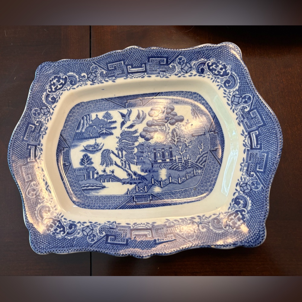 Blue Willow Pattern Serving Platter